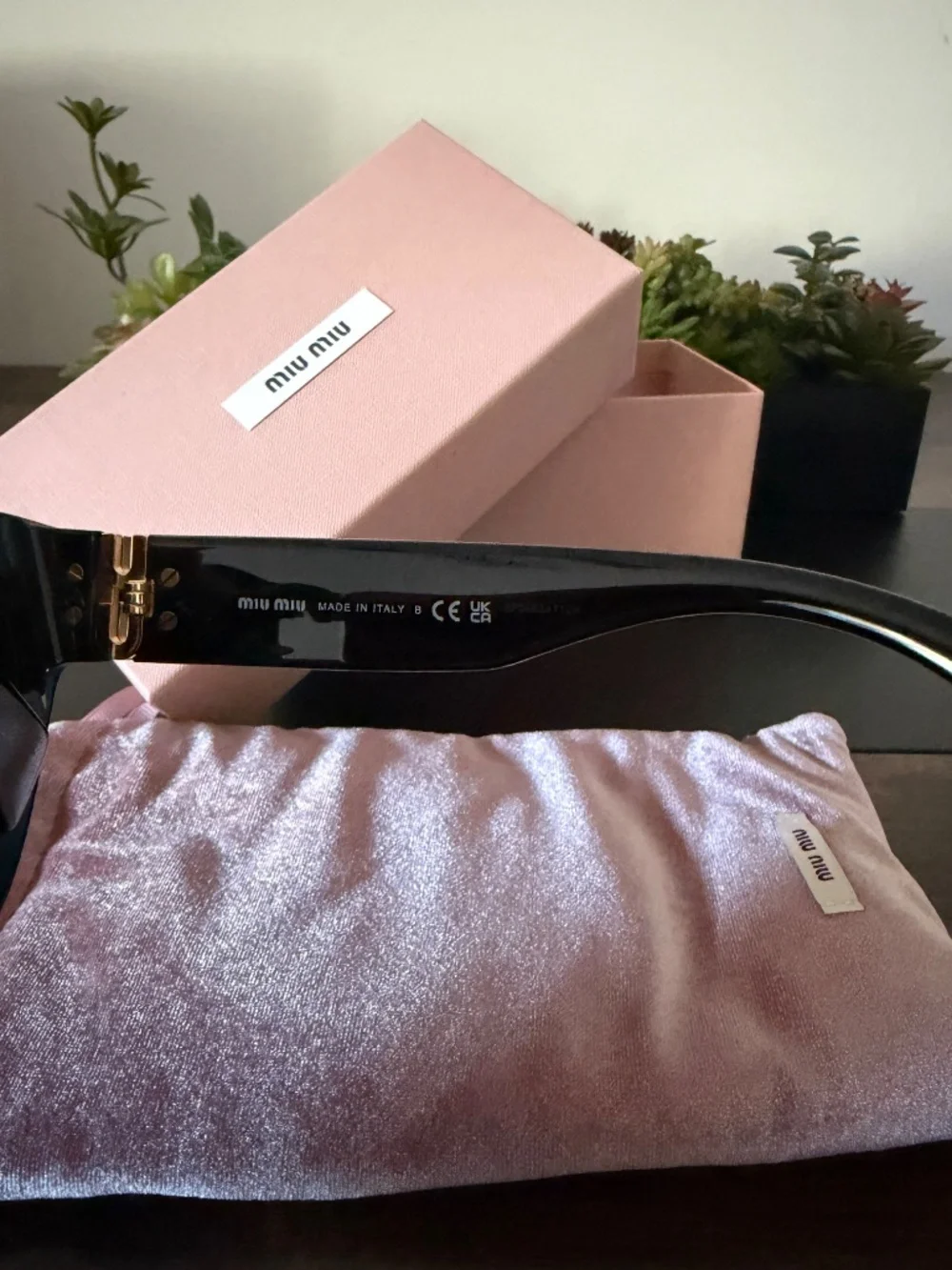 Miu Miu Oversized Cat Eye Sunglasses (SMU 01Y)